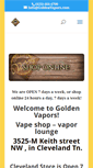 Mobile Screenshot of goldenvapors.com